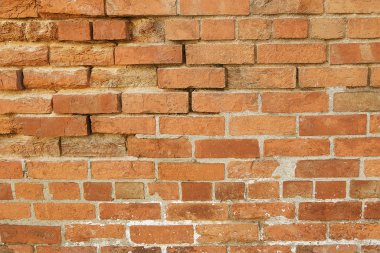 Eski kırmızı tuğla duvar arkaplan dokusu