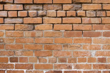 Eski kırmızı tuğla duvar arkaplan dokusu