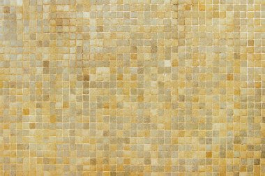 Bej ve turuncu mozaik duvar arkaplan dokusu