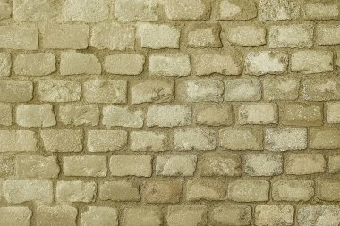 Eski bej rengi taş kaldırım arka plan dokusu