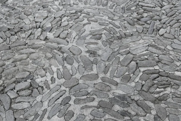 Velho cinza pedra pavimento fundo textura — Fotografia de Stock
