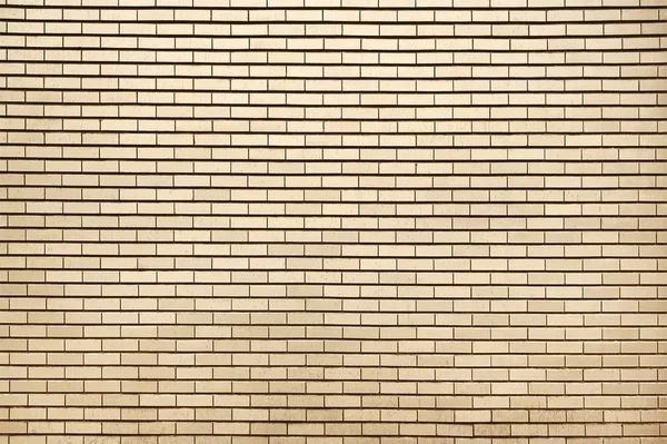 베이지색 벽돌 벽 배경 질감 — 스톡 사진