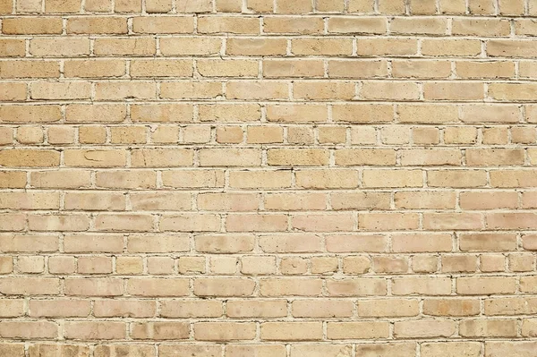 Gamla beige brick wall bakgrundsstruktur — Stockfoto