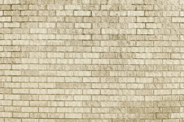 旧米黄色砖墙背景 — 图库照片