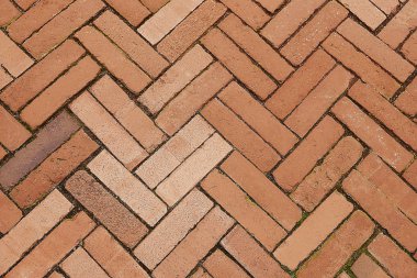 Kırmızı taş döşeme arka plan dokusu