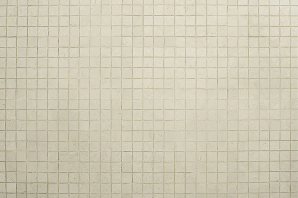 Velho mosaico branco parede fundo textura — Fotografia de Stock