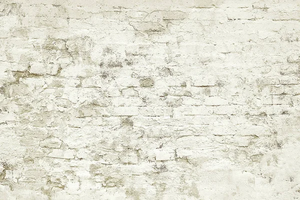 Oude witte baksteen geschilderde muur achtergrond textuur — Stockfoto