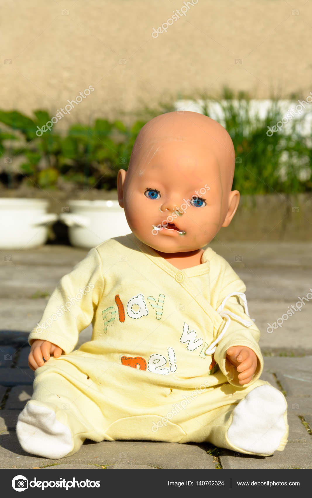 blue eyes doll