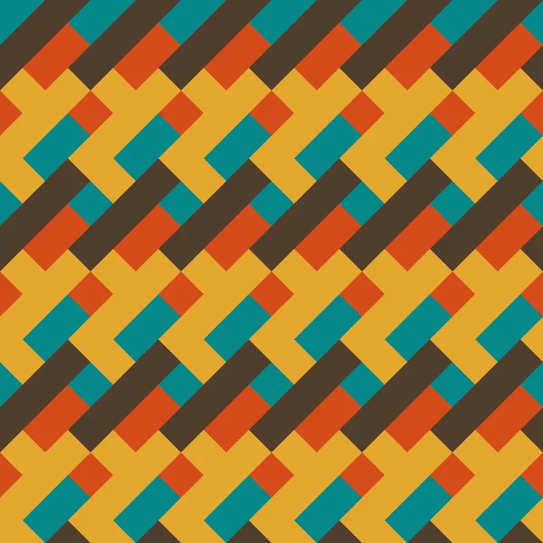 シームレスなヴィンテージ レトロなパターン背景抽象的なベクトル イラスト — ストックベクタ