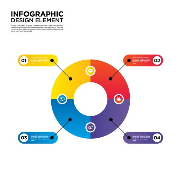 Infographic επαγγελματίες έκθεση διάταξη σχεδίασης στοιχείο εικονογράφηση φορέα — Διανυσματικό Αρχείο