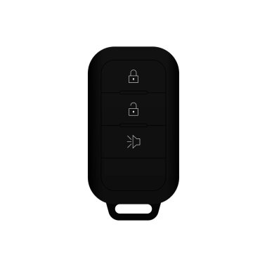 Beyaz arka plan üzerinde izole araba uzaktan