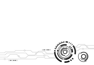 Soyut teknoloji modern futuristik arka plan vektör illustra