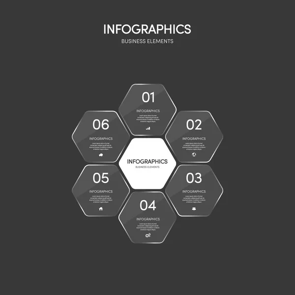 Infografika obchodní sestavy šablona rozložení designový prvek — Stockový vektor