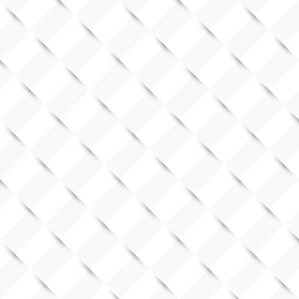 白の幾何学的なシームレス パターン テクスチャ背景 — ストックベクタ