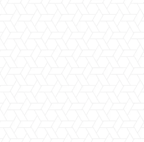 白の幾何学的なライン シームレス パターン テクスチャ背景 — ストックベクタ