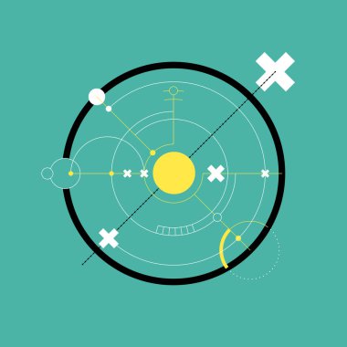 Soyut modern geometrik kompozisyon arka plan