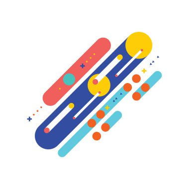 Modern retro vintage geometrik arka plan