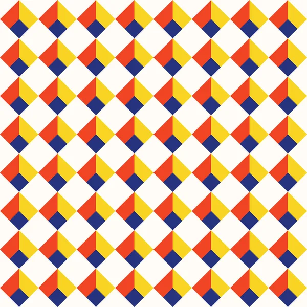 レトロなビンテージ幾何学的シームレス パターン背景 — ストックベクタ