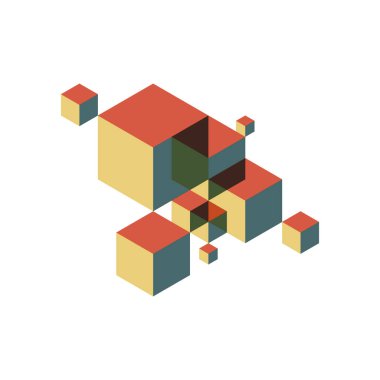 Soyut geometrik retro vintage arka plan