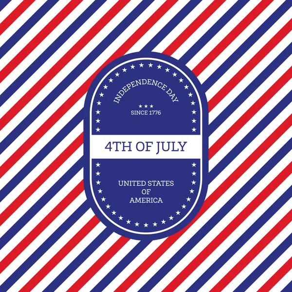 七月四日独立日美国美国背景的 — 图库矢量图片