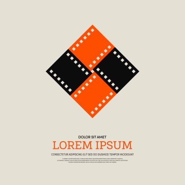 Film ve film modern retro VINTAGE poster arka plan