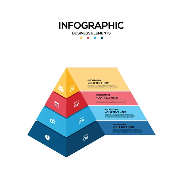 Infographie business marketing report template layout design — Image vectorielle