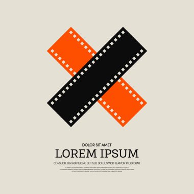Film ve film modern retro VINTAGE poster arka plan