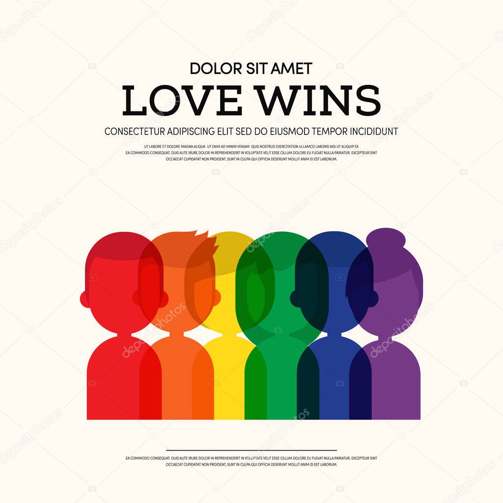 LGBT community poster template background