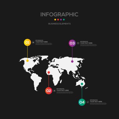 Infographics iş rapor şablonu düzeni tasarım pazarlama