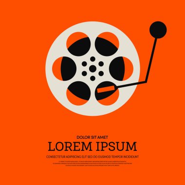 Film ve film modern retro VINTAGE poster arka plan