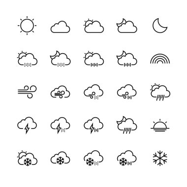 Hava anahat Icon set