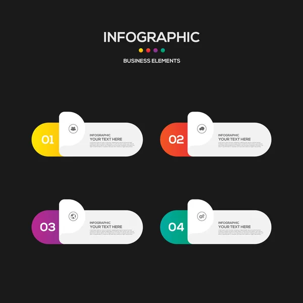 Infographics iş rapor şablonu düzeni tasarım pazarlama — Stok Vektör