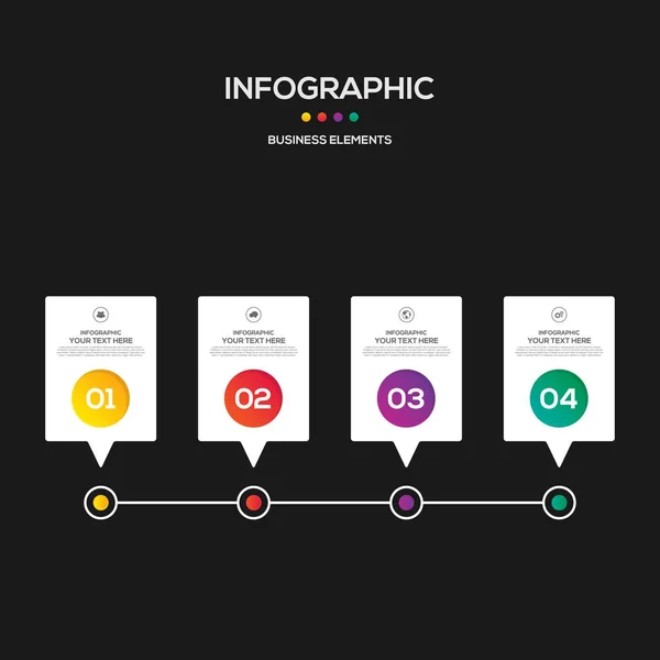 Infographics business marketing rapport sjabloon lay-outontwerp — Stockvector