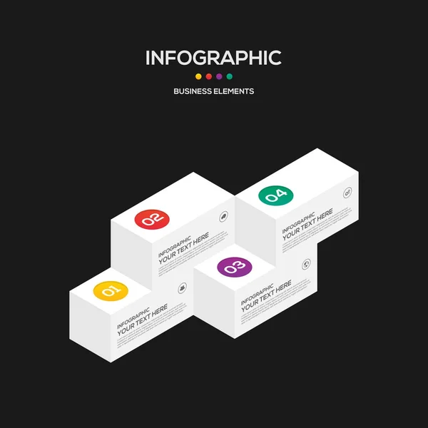 Infographics business marketing report template layout design — Stock Vector