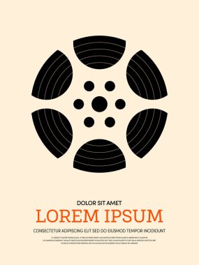 Film ve film modern retro VINTAGE poster arka plan