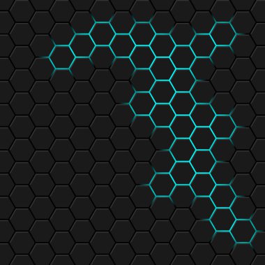 Soyut geometrik desen arka plan neon ışık ile dekoratif