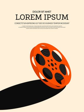 Film ve film modern retro VINTAGE poster arka plan