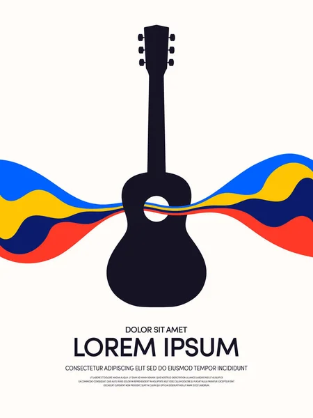 Müzik retro vintage soyut afiş arka plan