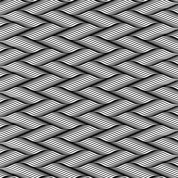 抽象的なオプアート ストライプ ライン パターン背景 — ストックベクタ