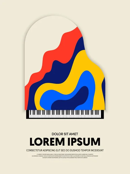 Müzik retro vintage soyut afiş arka plan