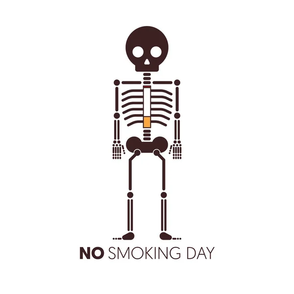 흡연과 세계 담배 일 포스터 템플릿 배경이 — 스톡 벡터