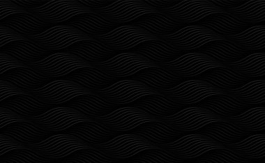 Soyut, siyah, pürüzsüz arka plan dekoratifi ve eğimli dalgalı çizgi. Tasarım ögesi şablonu arkaplan, duvar kağıdı, doku, pankart, vektör illüstrasyonu için kullanılabilir