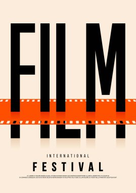 Film ve film poster tasarım şablonu arka plan vintage retro tarzı. Grafik tasarım ögesi arkaplan, pankart, broşür, broşür, broşür, el ilanı, baskı, yayın, vektör ilülasyonu için kullanılabilir