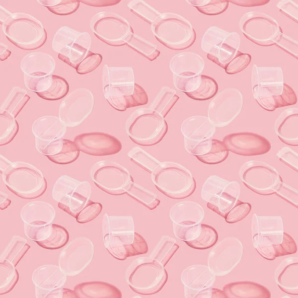 Seamless Clean Medical Measuring Containers Pattern - Stock-foto