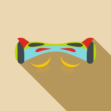 Jiroskop. Beyaz bir arka plan üzerinde düz bir stil vektör simgeleri