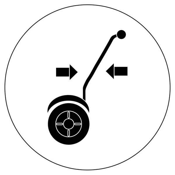 Gyroskop. Vektorové ikony v jednoduchém stylu. Prvek designu, rozhraní — Stockový vektor