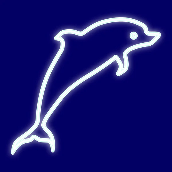 A imagem de um golfinho . —  Vetores de Stock