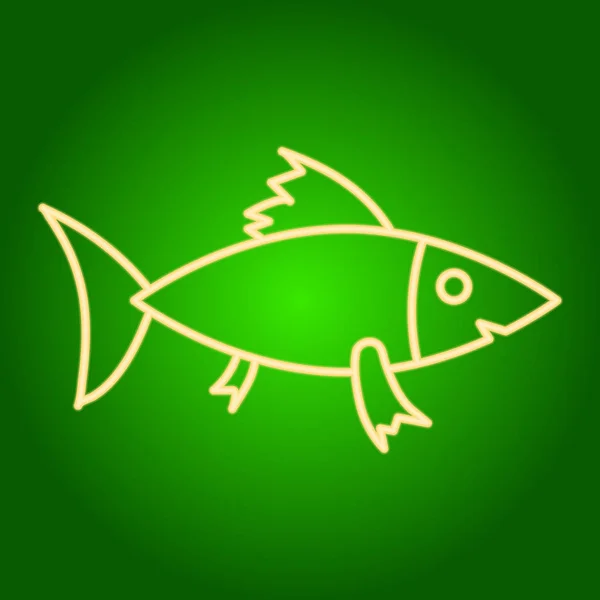 A fish  icon. — Stock Vector