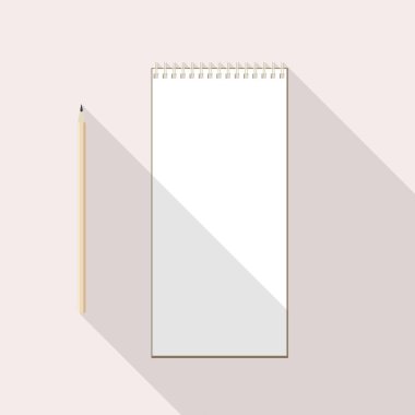 sol elle kalem ve boş kraft kağıt defter