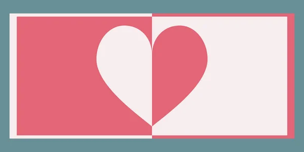 Tarjeta con el signo del corazón — Archivo Imágenes Vectoriales